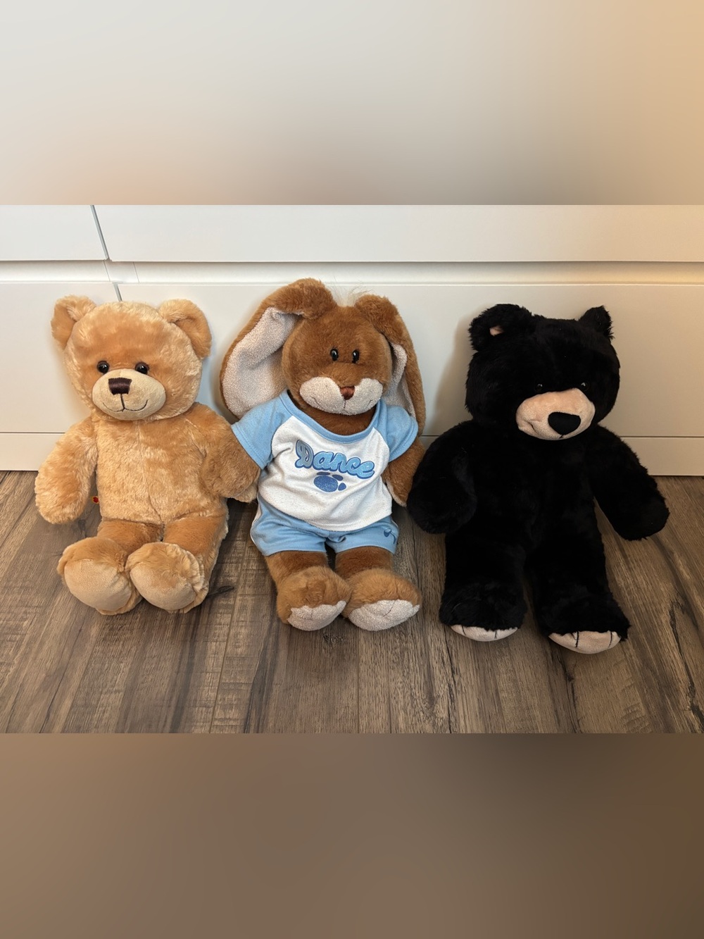 Vintage older Build-A-Bear 2 bears, 1 bunny
